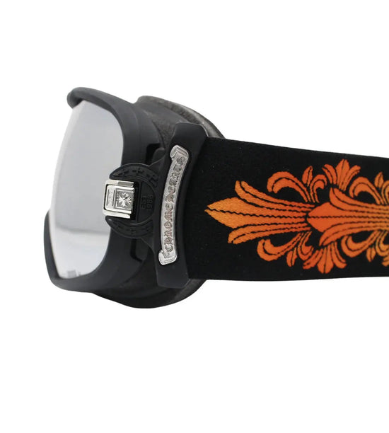 Glasses Ski Mask Black Flamme | Chrome Hearts