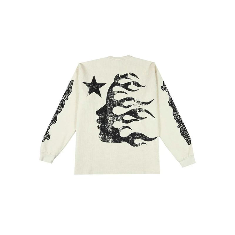 Longsleeve Waffle White | Hellstar
