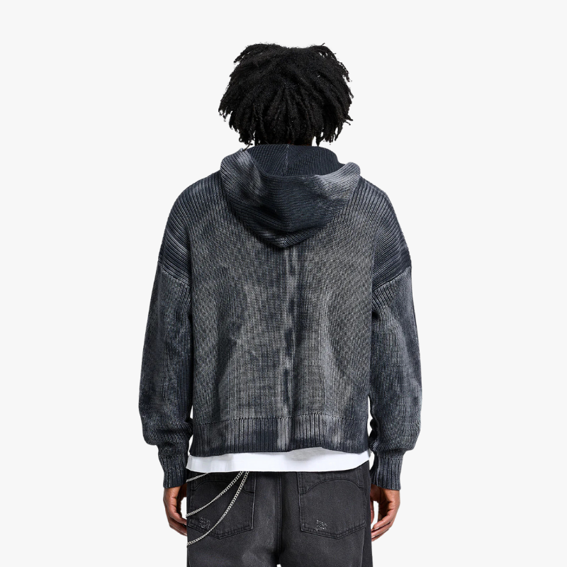 Zip Hoodie Acid Black | Reternity