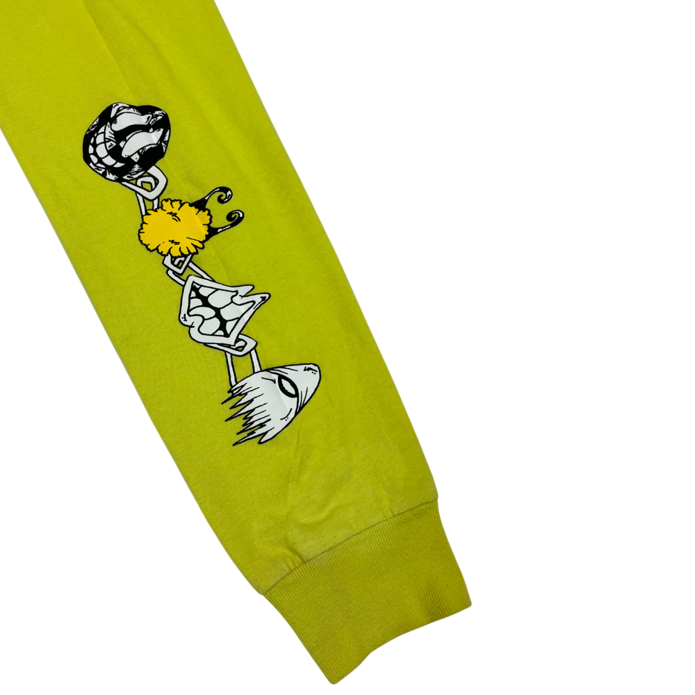 T-shirt à manches longues vert citron Link | Chrome Hearts x Matty Boy