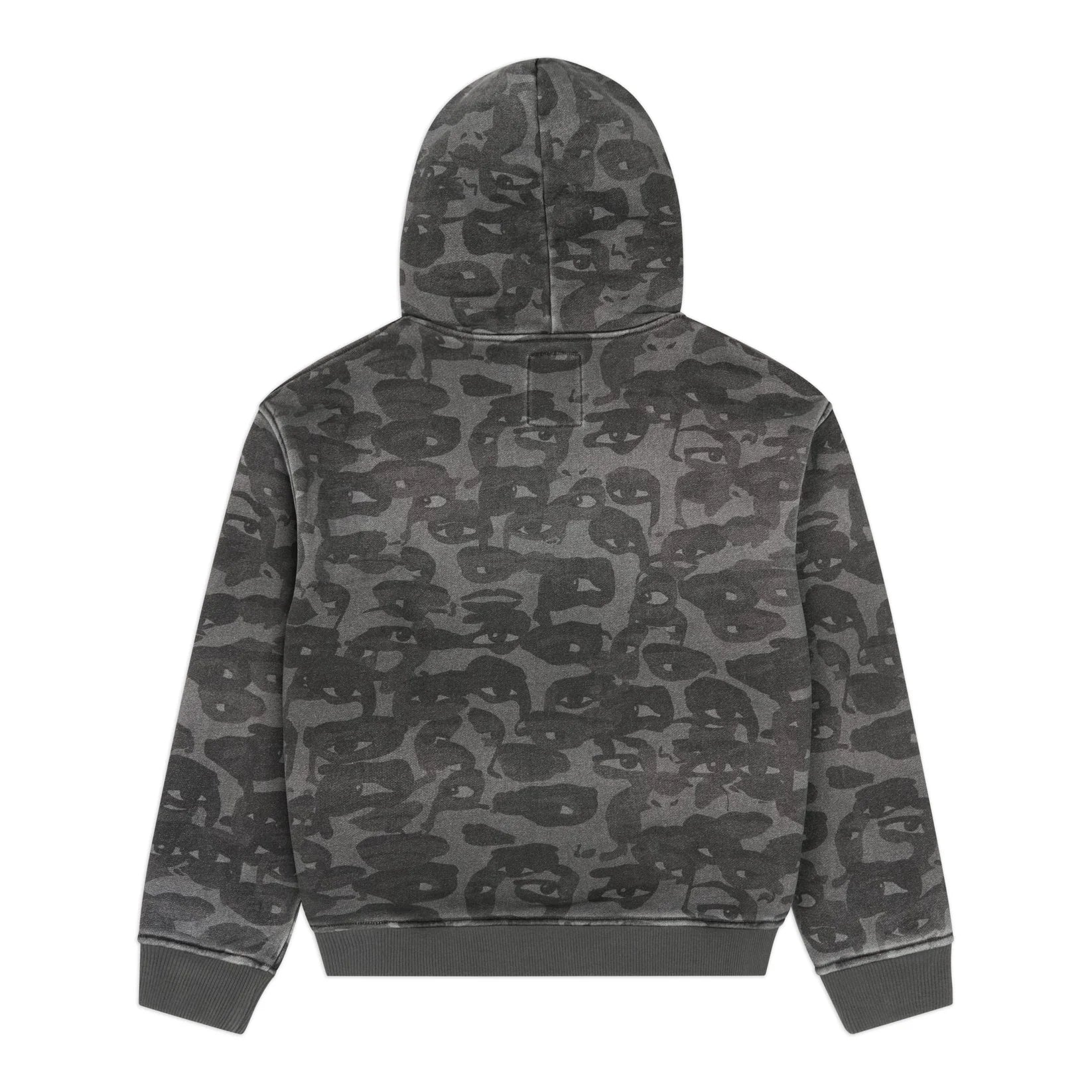 Zip Hoodie Face Camo Black | KidSuper