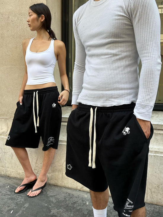 Shorts Etablissement Black SS26 | Maison Guava