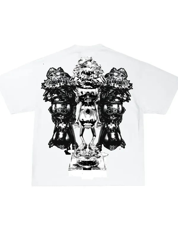 T-shirt Rhinestones White | Lonsom