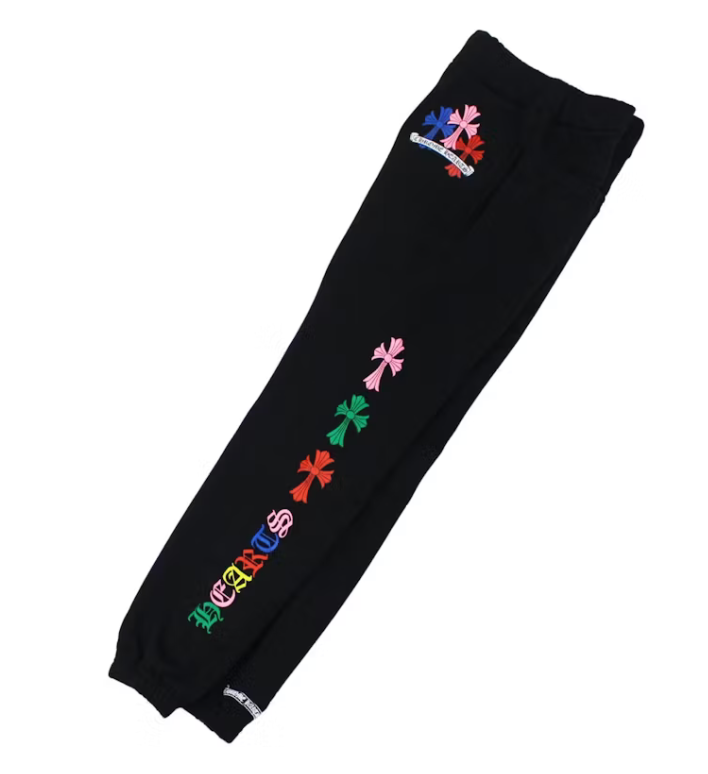 Joggers Multicolor Cross Black | Chrome Hearts