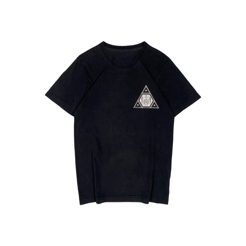 T-shirt noir avec logo triangle | Chrome Hearts x Foti