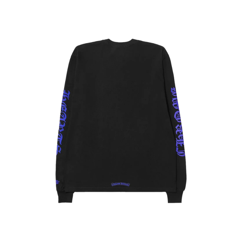 Longsleeve 1988 Black Blue Neck Logo | Chrome Hearts