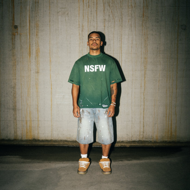 T-shirt Destroyed NSFW Green | Lord Culture