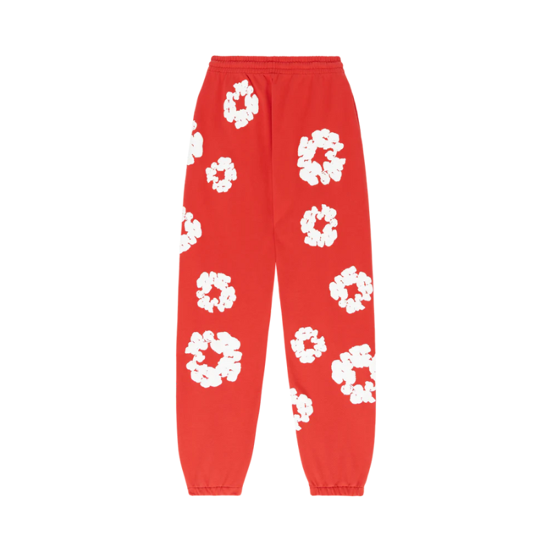 Joggers The Cotton Wreath Red | Denim Tears