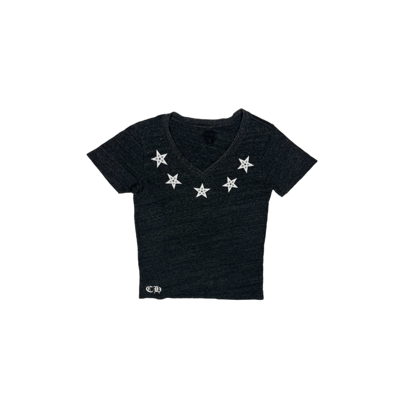 T-shirt Grey Stars Vintage | Chrome Hearts