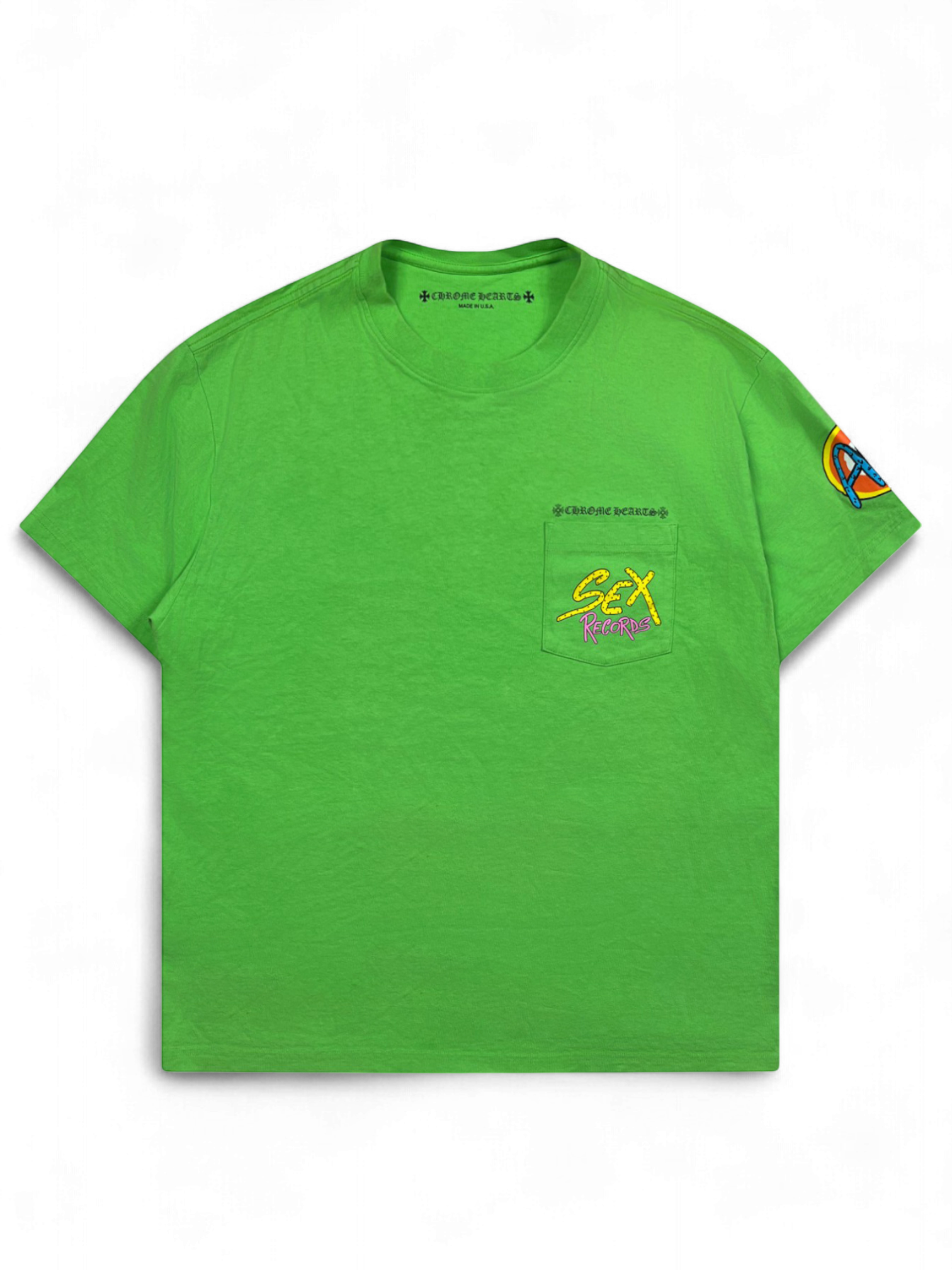 T-shirt Matty Boy Green Sex Records Vintage | Chrome Hearts