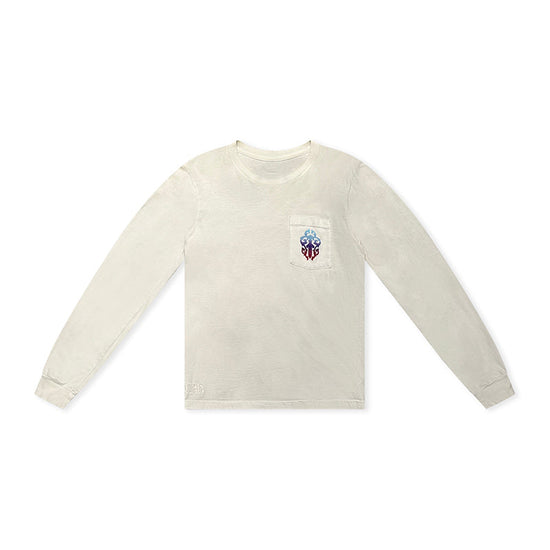 Longsleeve White Dagger Purple | Chrome Hearts