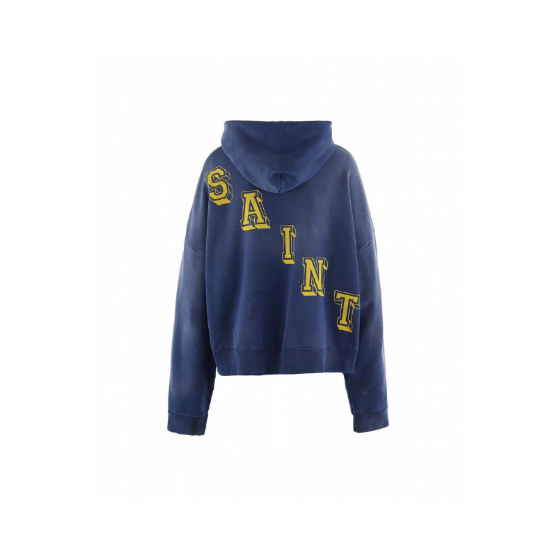Hoodie Hoodie Navy/Yellow | Saint Michael