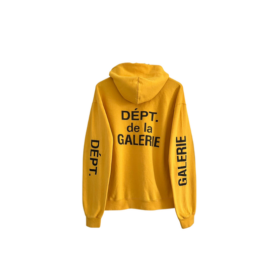 Hoodie "Dépt De La Gallery" Yellow | Gallery dept.