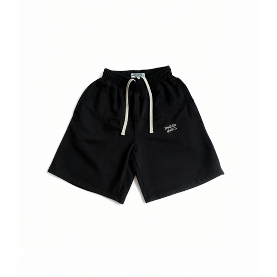 Shorts Double Stitched Black | Maison Guava