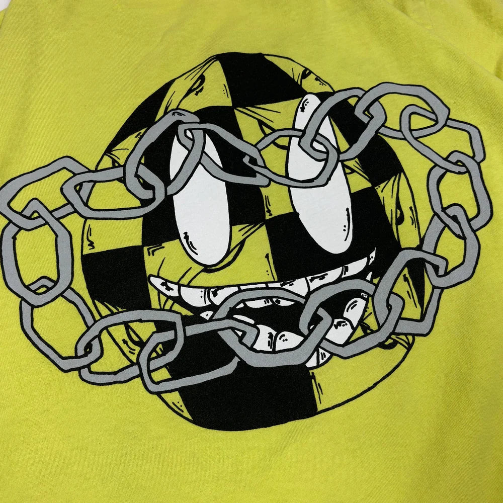 T-shirt à manches longues vert citron Link | Chrome Hearts x Matty Boy