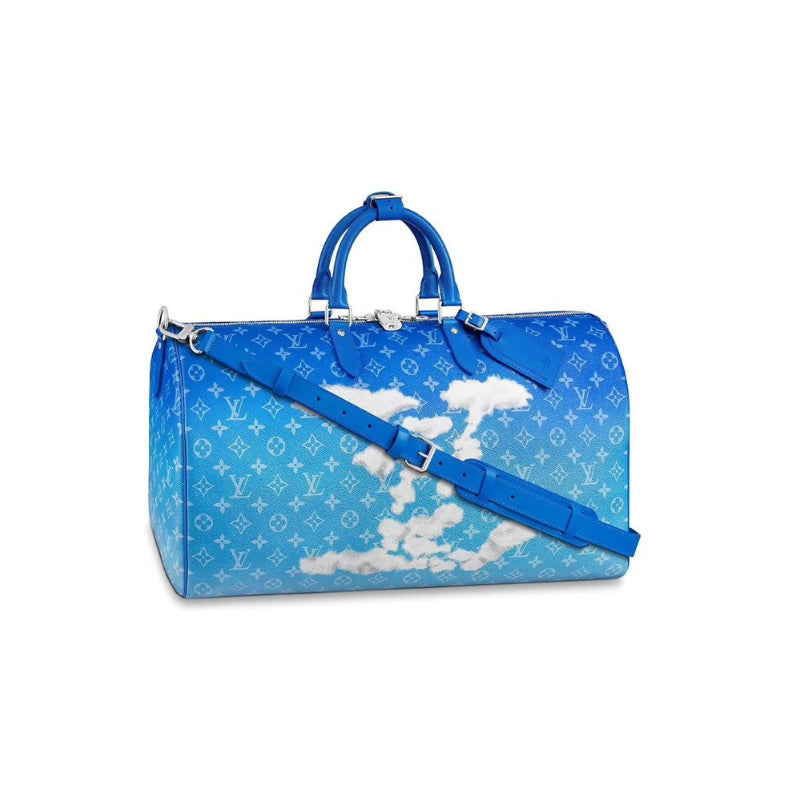 Duffle Bag Clouds Monogram Canvas Bandouliere 50 Blue | Louis Vuitton