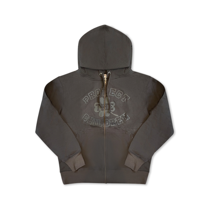 Zip Hoodie Dark Grey | Protect The Children