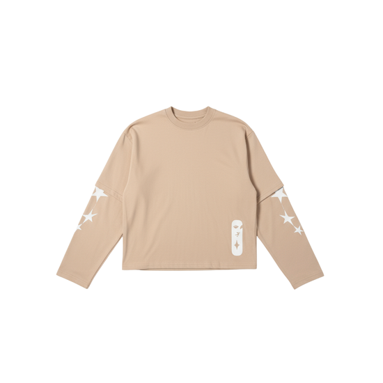 Longsleeve "I miss You" Sand | Année Lumière