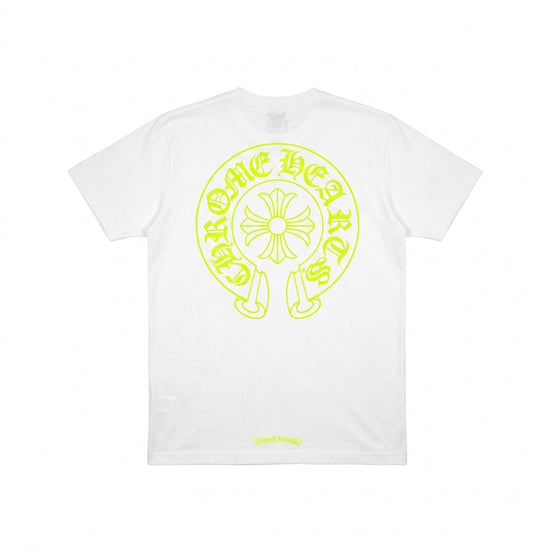 T-shirt White Yellow Fluo | Chrome Hearts