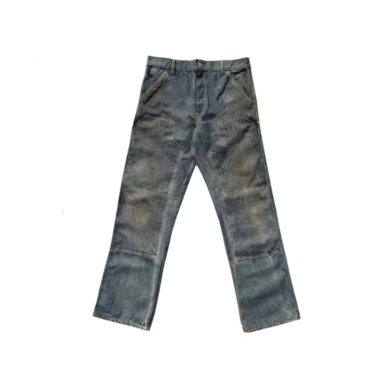 Denim Pants Blue Trompe-L'Oeil "Illusion" | Garment Workshop