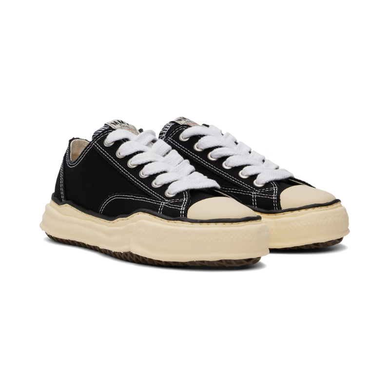 Low-top Hank Vintage Sole Canvas Low 'Black' | Mihara Yasuhiro