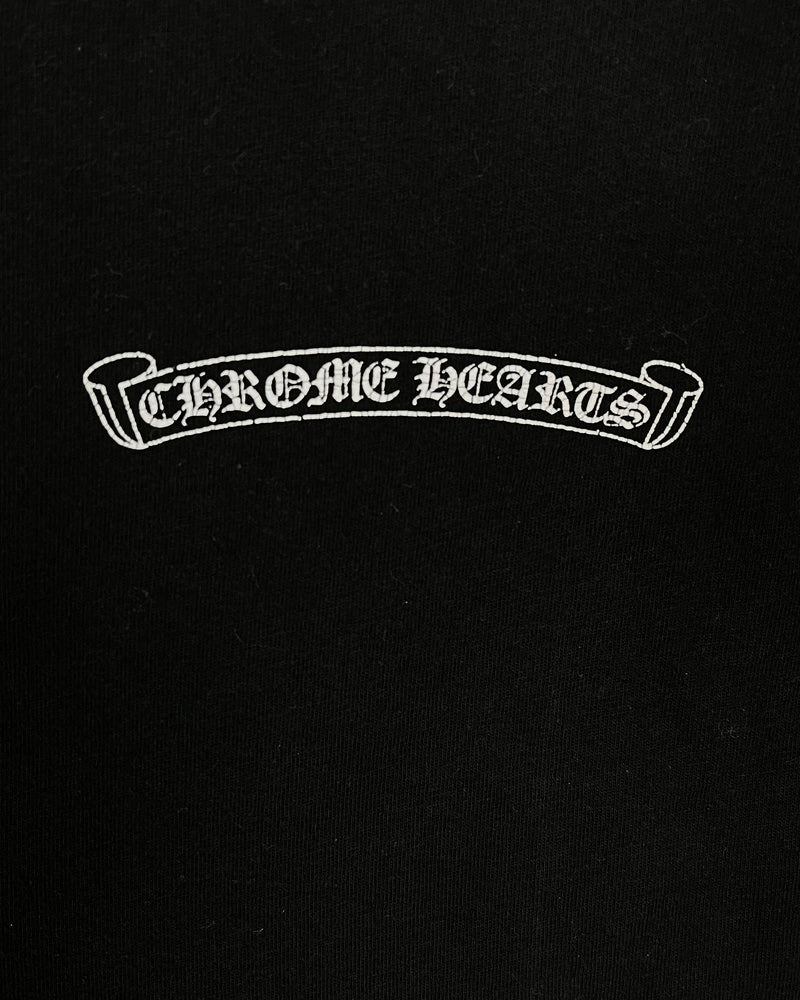 T-shirt Black V Neck Logo Tee Vintage | Chrome Hearts
