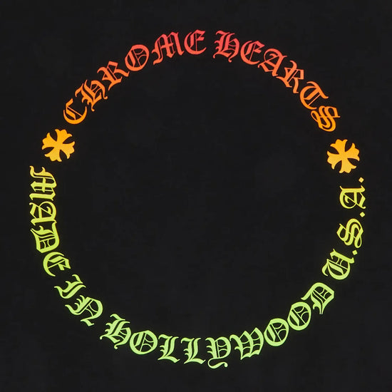 T-shirt Gradient Logo 'Black/Multicolor' | Chrome Hearts