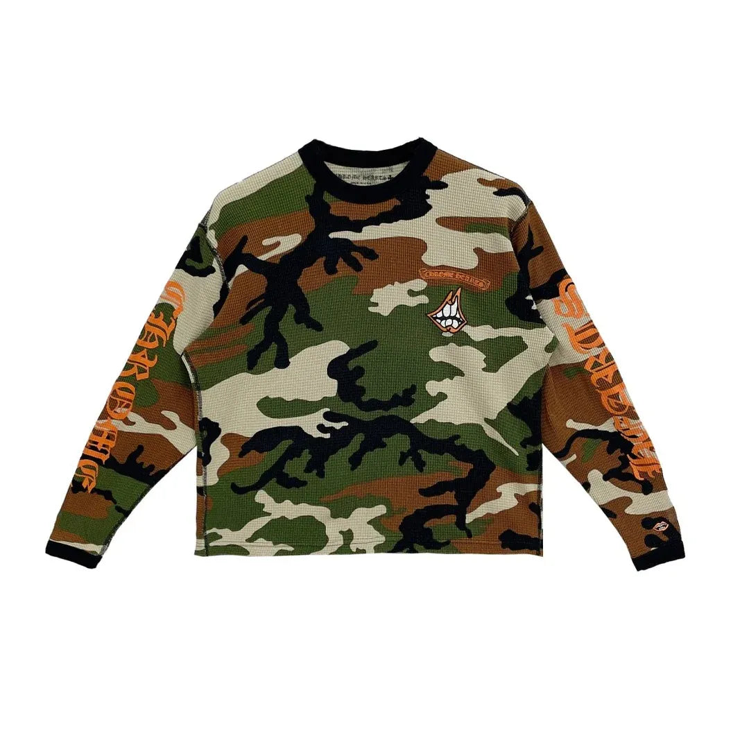 Longsleeve Thermal Waffle Camo Matty Boy | Chrome Hearts