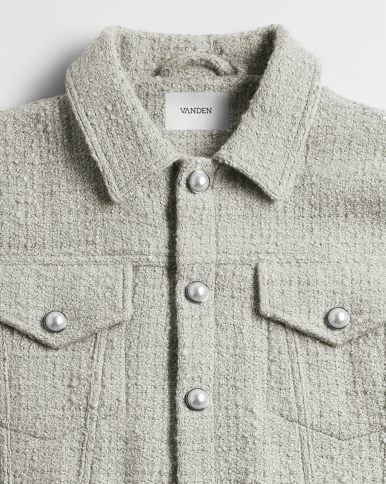 Jacket 'Tweedy vert' | VANDEN