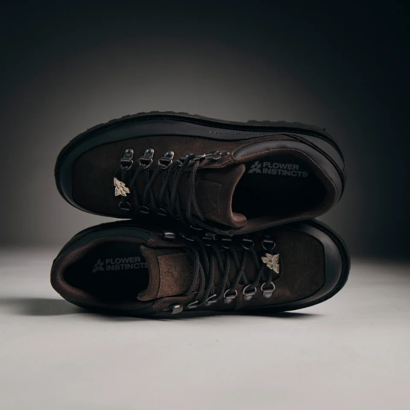 Low-top Booted Goat Marron | Flower Instincts