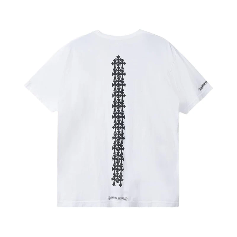 T-shirt White Spine Cross Black | Chrome Hearts