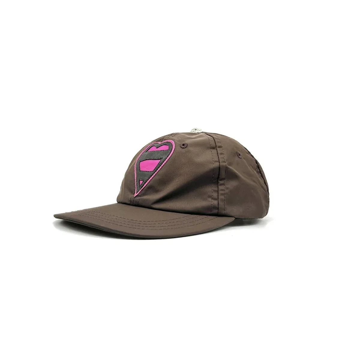 Cap Love Silver Button Brown | Chrome Hearts