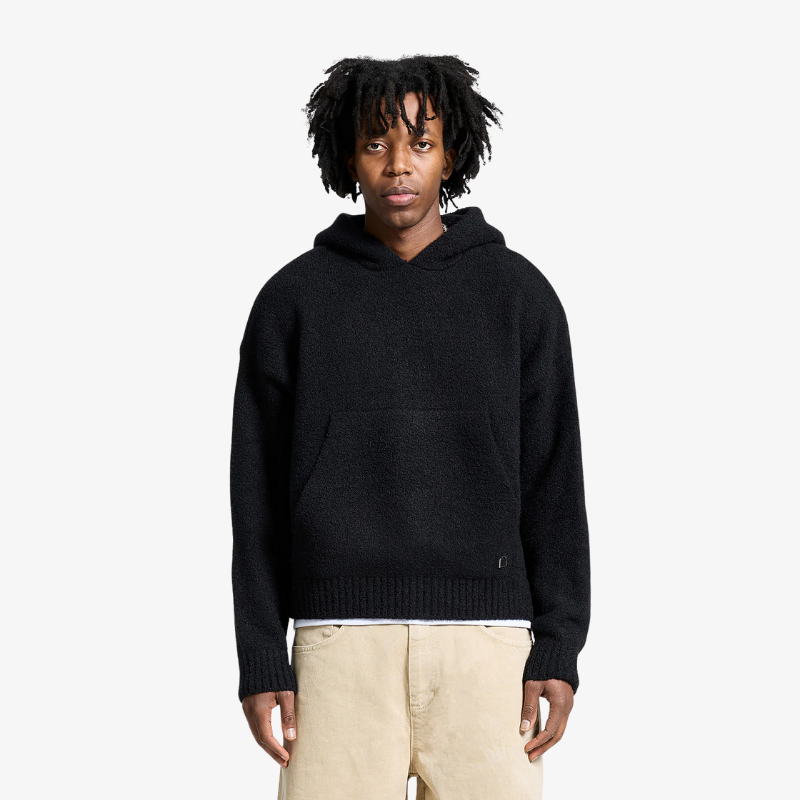 Hoodie Iris Knit Black | Reternity