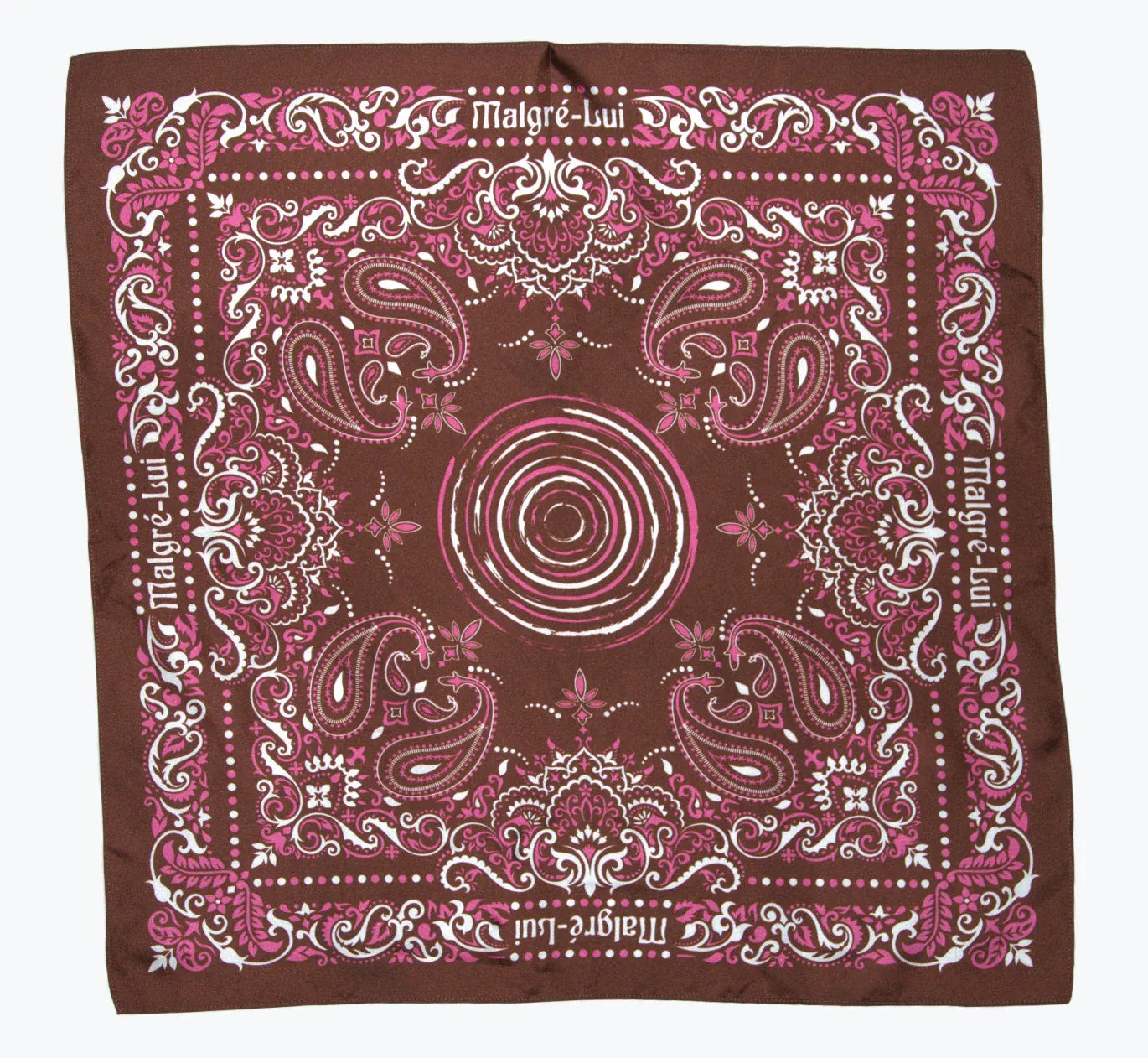 Scarf Silque Square Brown | Malgré Lui