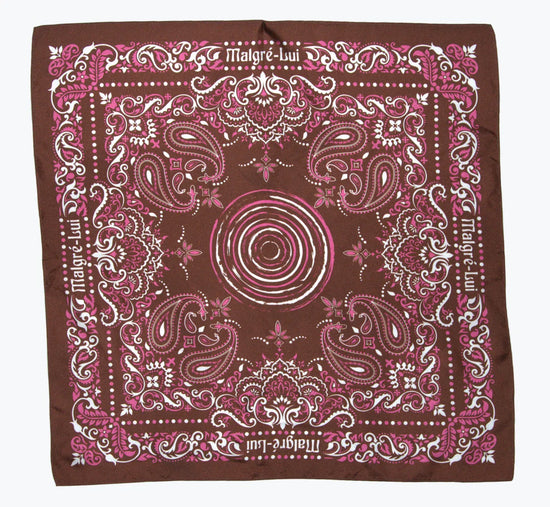 Scarf Silque Square Brown | Malgré Lui