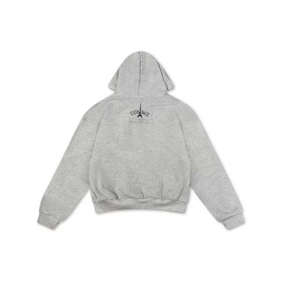 Zip Hoodie University Grey | Maison Guava