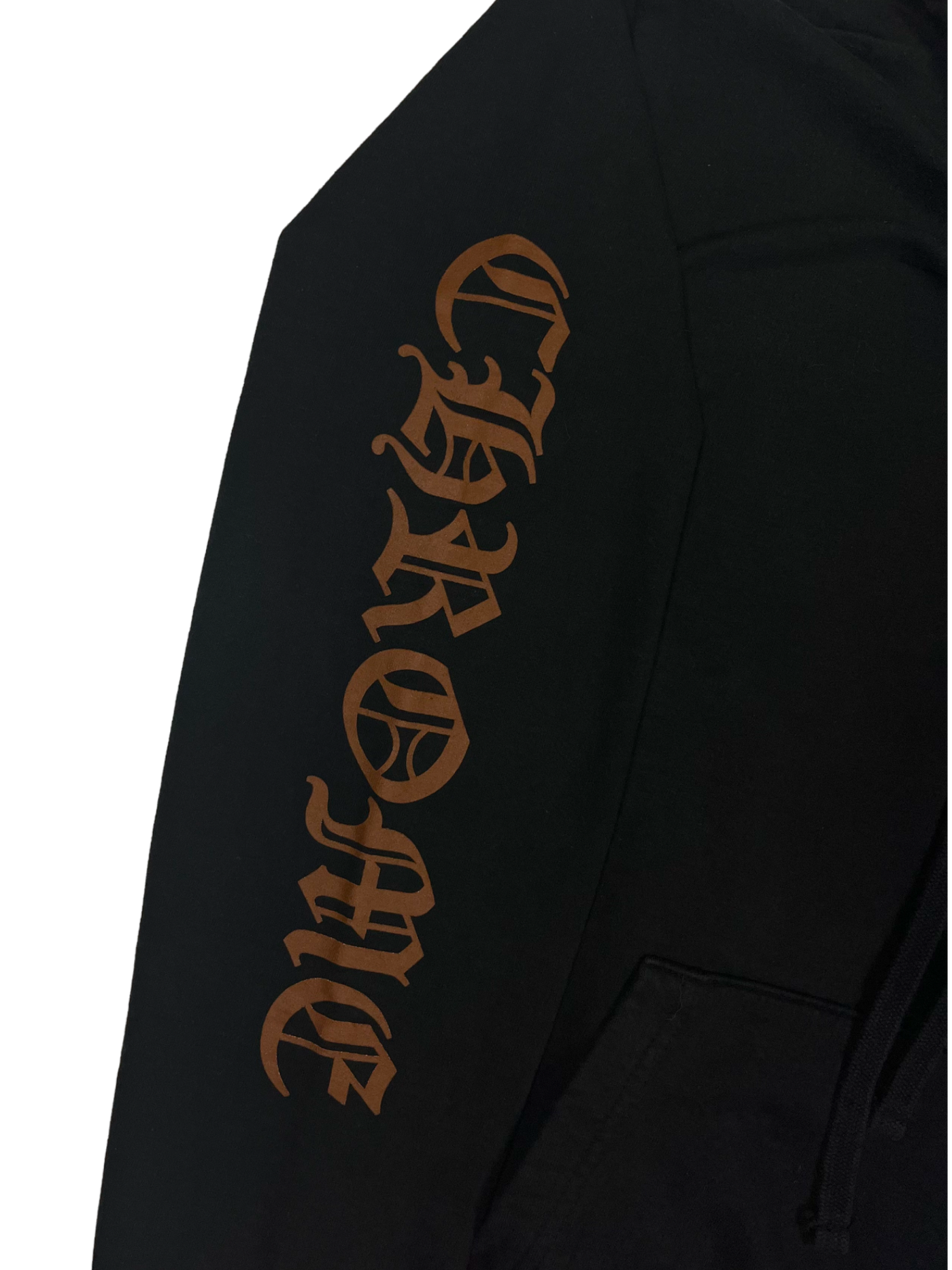 Sweat à capuche avec logo noir et marron | Chrome Hearts