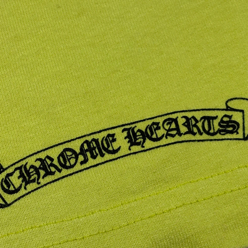 T-shirt à manches longues vert citron Link | Chrome Hearts x Matty Boy