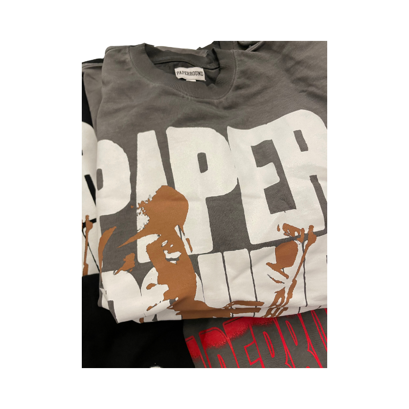 T-shirt Grey White Brown | Paperround