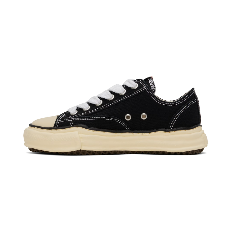 Low-top Hank Vintage Sole Canvas Low 'Black' | Mihara Yasuhiro