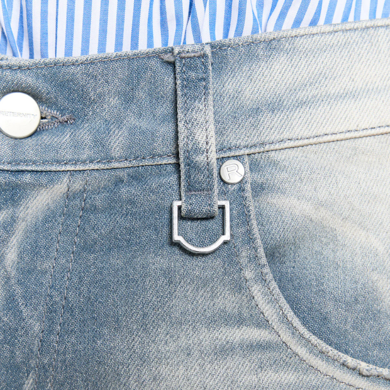 Jeans Coloris Distressed Blue | Reternity