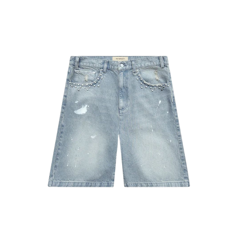 Denim Shorts Studded | Reternity