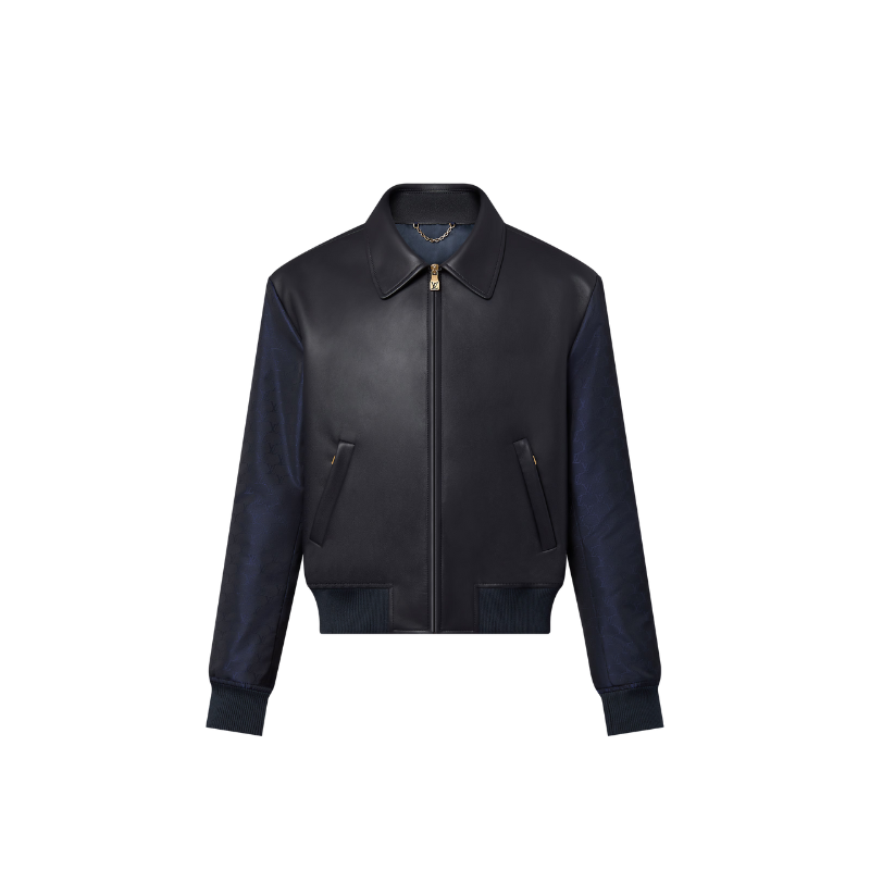Leather Jacket Mix Navy | Louis Vuitton