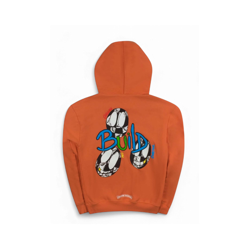Hoodie Matty Boy Orange Link & Build | Chrome Hearts – Maison Guava