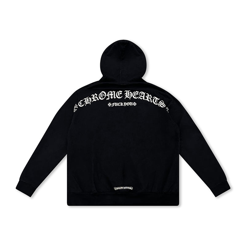 Zip Hoodie T Logo FU Shoulder | Chrome Hearts