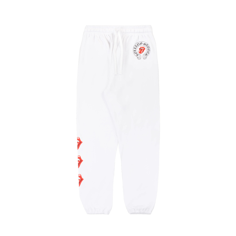 Joggers Rolling Stones Red White | Chrome Hearts