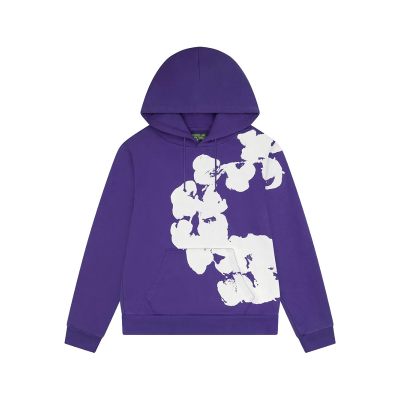 Hoodie Jumbo Wreath Purple | Denim Tears