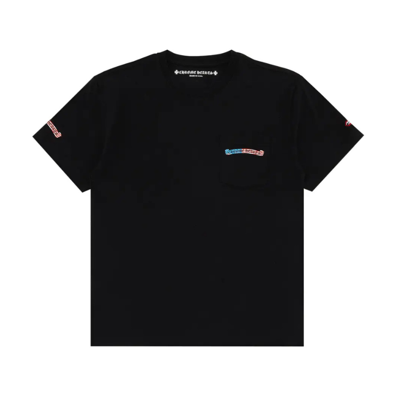 T-shirt Black USA Scroll | Chrome Hearts x Matty Boy