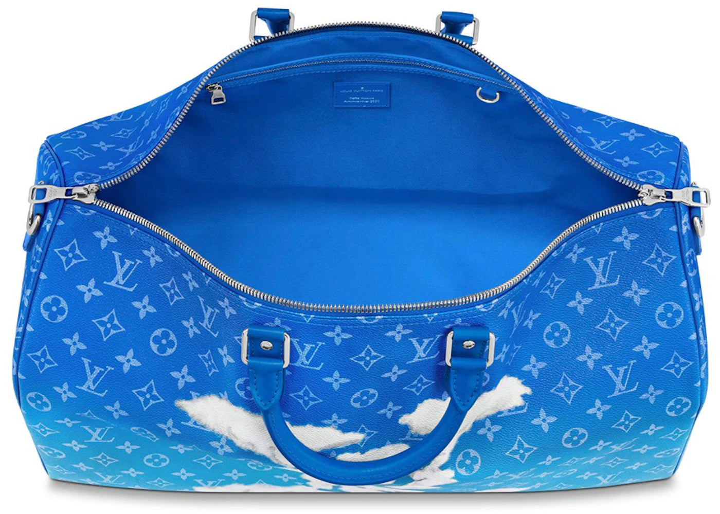Duffle Bag Clouds Monogram Canvas Bandouliere 50 Blue | Louis Vuitton
