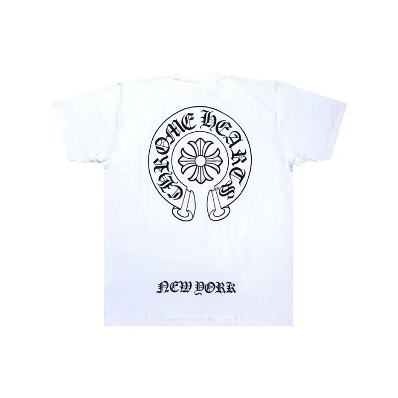 T-shirt White Horseshoe Exclu New York | Chrome Hearts